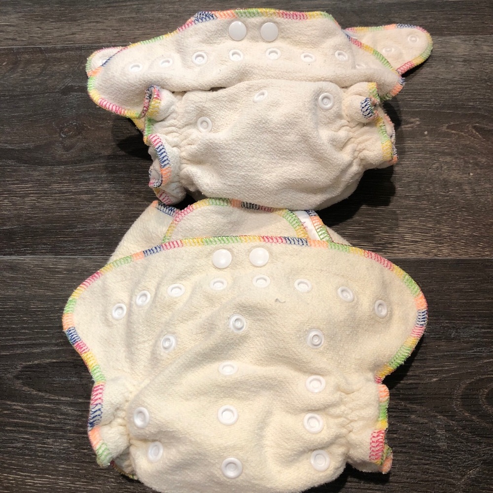 2 hemp overnight cloth diapers